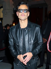 Met Gala After Party Rami Malek Leather Jacket