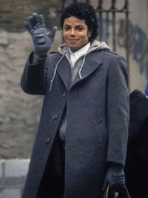Michael Jackson Gray Wool Coat