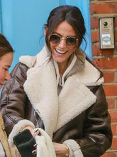 Post-Show-London-Michelle-Keegan-Shearling-Coat