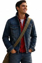 Coco 2 inspired blue denim jacket with multiple pockets