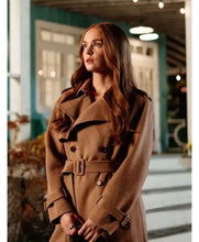 Morgan Kohan Sullivan's Crossing Brown Coat with lapel collar