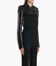 American Horror Story 2026 Alex Consani Trench Crop Jacket