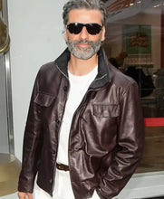 NYC 2026 Oscar Isaac Leather Jacket