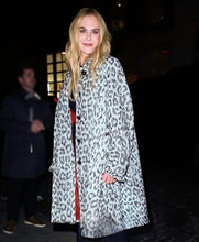 NYC Nicole Kidman Leopard Print Caoat