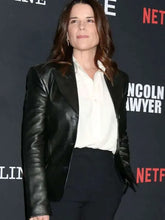 The Lincoln Lawyer 2026 Neve Campbell Leather Blazer