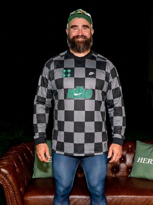 New Heights 2026 Jason Kelce Checkerboard Shirt