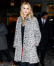 NYC Nicole Kidman Leopard Print Caoat
