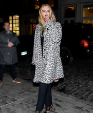 NYC Nicole Kidman Leopard Print Caoat