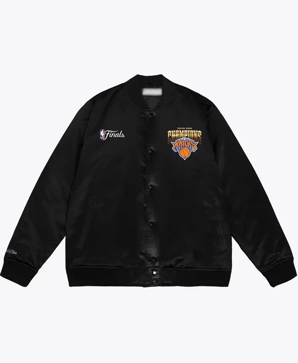 New York Knicks 2026 Pro Basketball Finals Champions Black Jacket