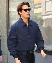 NYC 2026 Nicholas Galitzine Blue Jacket front vie