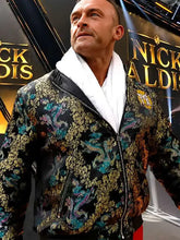 Nick Aldis black satin bomber jacket from SummerSlam