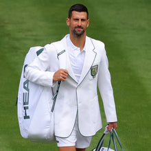 Wimbledon 2026 Novak Djokovic white suit blazer