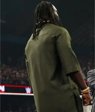 Oba Femi Monday Night RAW Olive Green Kurta Style Shirt