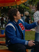 Belmont Cameli Off Campus Blue Varsity Jacket
