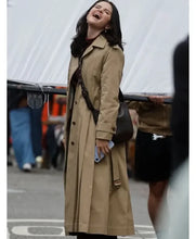 Mabel Mora Only Murders in the Building trench coat
