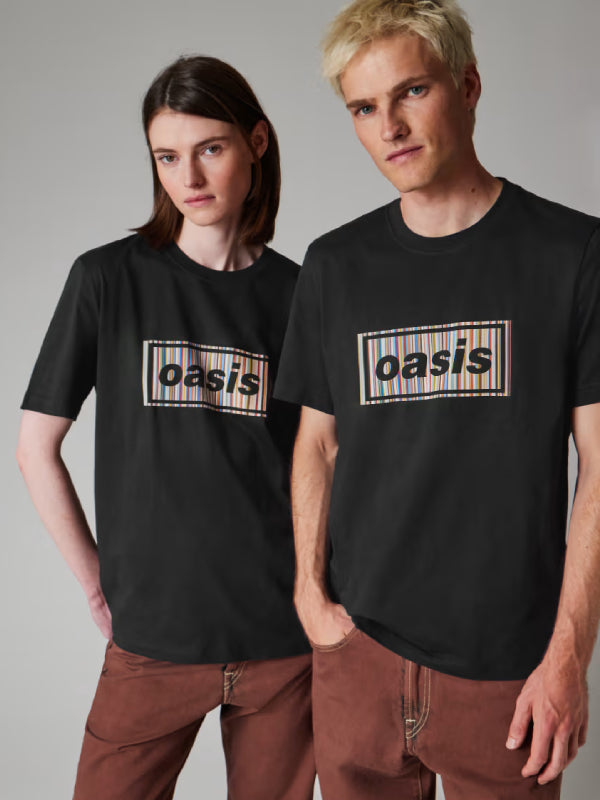 Paul Smith x Oasis Black Stripe Logo Tee