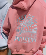 Pink Palm Puff Meet Me In Miami Hoodie