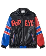 Popeye The Sailor Man Leather Jacket