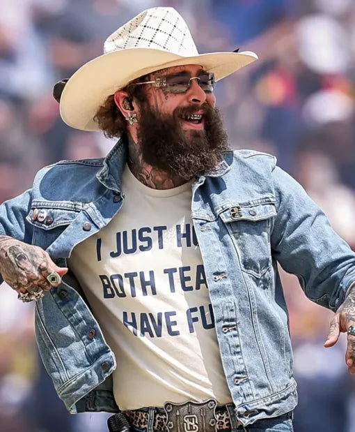 Post Malone FIFA World Cup 2026 denim jacket