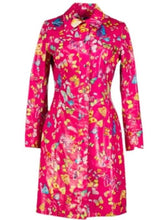 Elle S01 Lexi Minetree Butterfly Printed Pink Coat