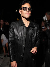 Met Gala After Party Rami Malek Leather Jacket