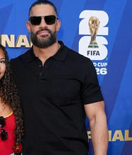 Roman Reigns FIFA World Cup 2026 Shirt black polo front view