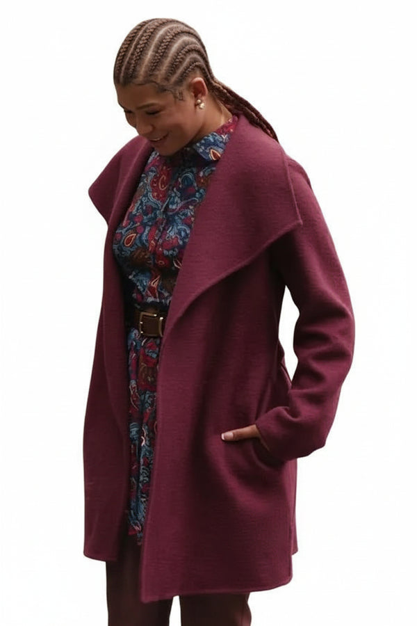 Roommates 2026 Storm Reid Wool Coat front view