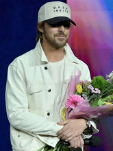  White cotton jacket inspired by Ryan Gosling