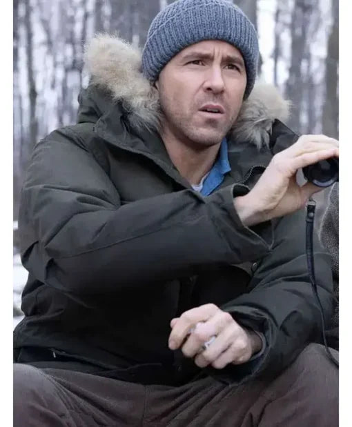 Fur hooded Ryan Reynolds Mayday 2026 Parka Jacket for winter wear