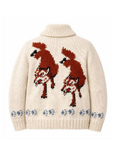 Cozy Cottagecore Jacquard Knit Sweater