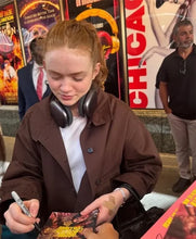 Dark brown cotton jacket inspired by Sadie Sink