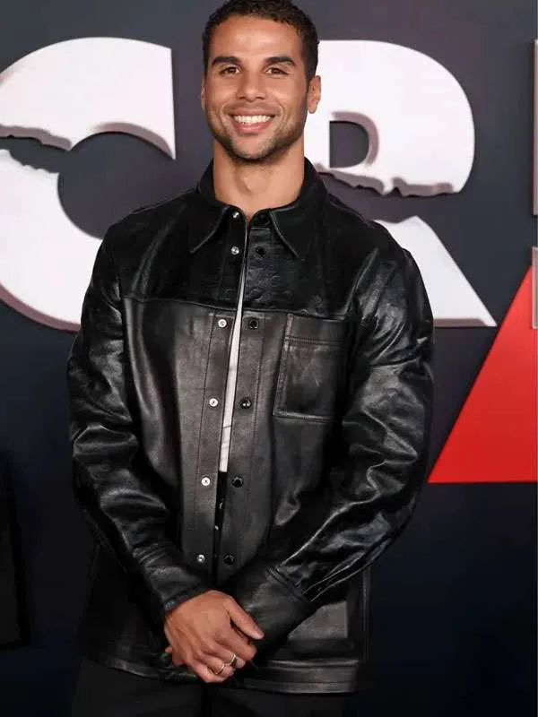 Mason Gooding Scream 7 2026  Premiere Leather Jacket