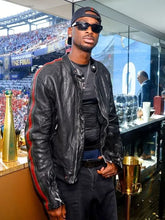 Shai Gilgeous-Alexander NYC Leather Jacket front view