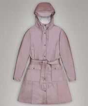 Purple hooded raincoat worn by Sheinelle Jones