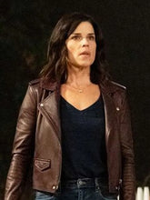 Scream Neve Campbell Brown Leather Jacket