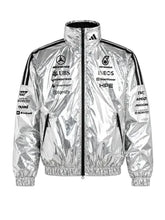 Mercedes AMG Petronas F1 Metallic Silver Racing Jacket