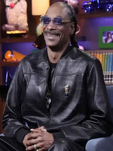 Snoop-Dogg-bomber-black-leather-jacket