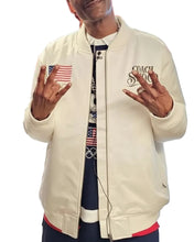 Winter Olympics 2026 Team USA white bomber jacket