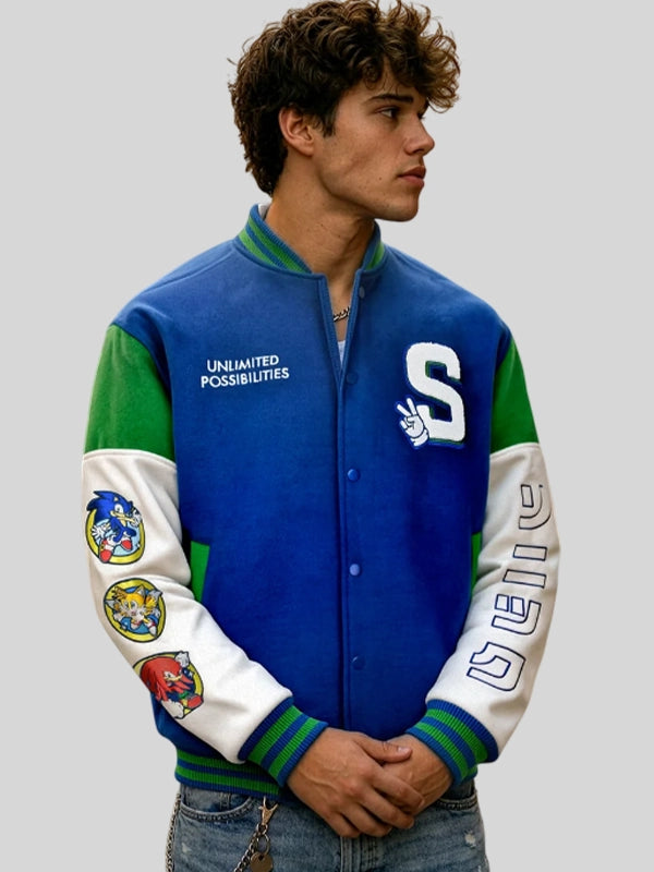 Sonic the Hedgehog Varsity Jacket