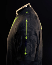 Black and lime Spain Champions soccer jersey