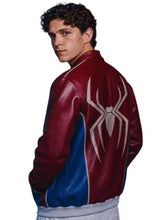 Spider-Man Brand New Day Leather Jacket with zipper closure