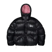 Stussy Black Puffer Jacket