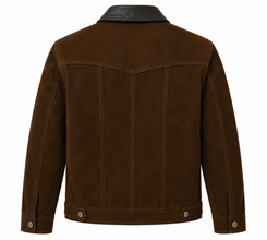 Jessica Brown Findlay suede leather TV series jacket