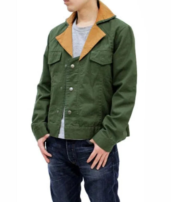 Green Iron-Blooded Orphans Gundam Orga Itsuka Tekkadan Jacket with lapel collar