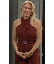 The Bold and the Beautiful Brooke Logan Red Cross Neck Jumpsuit
