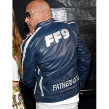 FF9 VIN DIESEL BLUE LEATHER JACKET