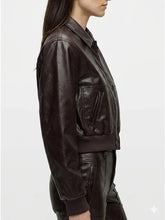 The Rookie S08 Nyla Harper Brown Leather Jacket