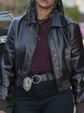 The Rookie S08 Nyla Harper Brown Leather Jacket