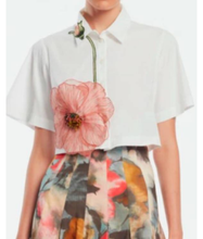 The Today Show Jenna Bush Hager White Floral Shirt