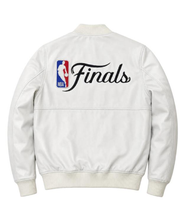 The View 2026 Sunny Hostin NBA Finals White Varsity Jacket